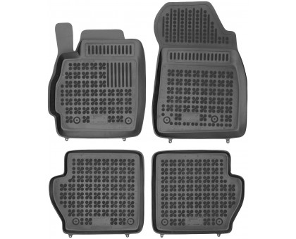 Rezaw-Plast Rubber Car Mats for 2007-2014  Mazda 2 Floor Mats Odorless Black