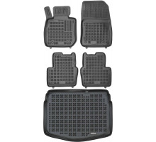 Rezaw-Plast Floor Mats for 2016-2022 Mazda CX-3 Car Mats & Cargo Mat Anti-Slip Black