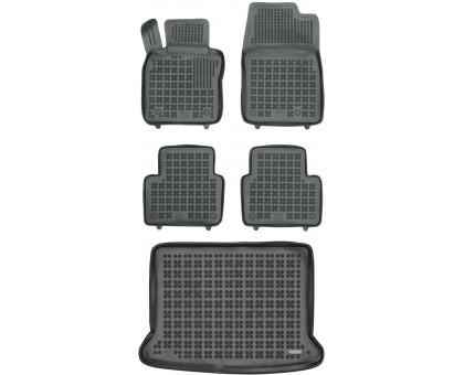 Rezaw-Plast Floor Mats for 2019-2024 Mazda CX-30 Car Mats & Cargo Mat All Weather Black