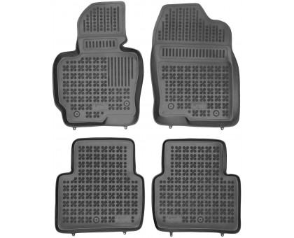 Rezaw-Plast Rubber Floor Mats for 2012-2016 Mazda CX-5 Car Mats Odorless Black