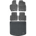 Rezaw-Plast Rubber Car Mats for 2012-2016 Mazda CX-5 Floor Mats & Cargo Mat Black