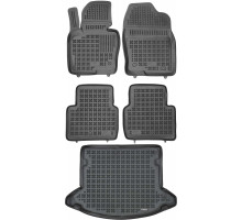 Rezaw-Plast Floor Mats for 2017-2021 Mazda CX-5 Car Mats & Cargo Mat Tailored Black