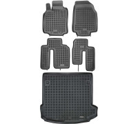 Rezaw-Plast Floor Mats for 2007-2015 Mazda CX-9 Car Mats & Cargo Mat Tailored Black