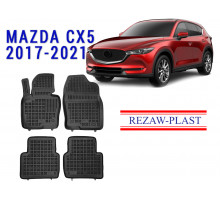 REZAW PLAST All-Season Floor Mats for Mazda CX-5 2017-2021 - Custom Fit  Anti Slip