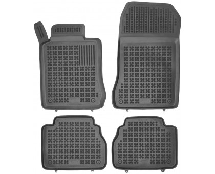 Rezaw-Plast Rubber Car Mats for 1996-2002 Mercedes E Class Floor Mats W210 Black