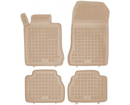 Rezaw-Plast Car Floor Mats for 1996-2002 Mercedes E Class Car Mats W210 All Weather Beige