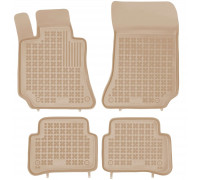 Rezaw-Plast Rubber Floor Mats for 2010-2013 Mercedes E Class Car Mats Anti-Slip Beige