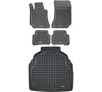 Rezaw-Plast Car Mats Set for 2010-2013 Mercedes E Class Floor Mats Odorless Black