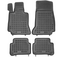 Rezaw-Plast Rubber Car Mats for 2014-2020 Mercedes E Class Floor Mats Sedan Black