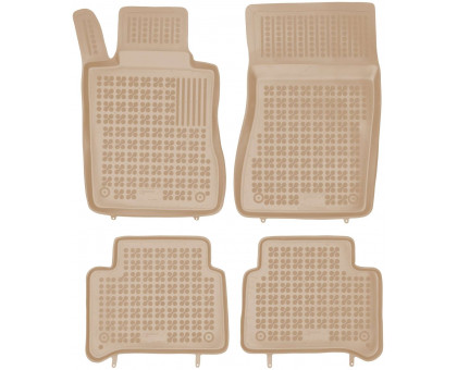 Rezaw-Plast Car Mats for 2003-2009 Mercedes E Class Floor Mats W211 RWD Only Anti-Slip Beige