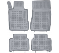 Rezaw-Plast Rubber Floor Mats for 2003-2009 Mercedes E Class Car Mats W211 RWD Only Gray