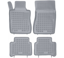 Rezaw-Plast Rubber Floor Mats for 2003-2009 Mercedes E Class Car Mats W211 RWD Only Gray