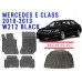 REZAW PLAST Floor Liners Set for Mercedes E Class 2010-2013 Odorless Black 