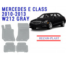 Rezaw-Plast  Rubber Floor Mats Set for Mercedes E Class 2010-2013 W212 Gray
