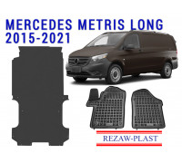 REZAW PLAST Auto Mats Tailored for Mercedes Metris Long 135WB 2015-2021 Easy to Clean