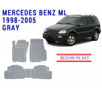 REZAW PLAST Floor Mats for Mercedes ML 1998-2005 All Weather Gray