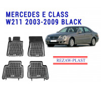 REZAW PLAST Premium Floor Mats for Mercedes E Class W211 2003-2009 Easy to Clean