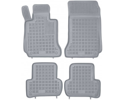 Rezaw-Plast Car Floor Mats for 2008-2014 Mercedes C Class Floor Mats W204 Sedan Gray