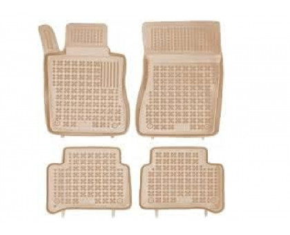 Rezaw-Plast Rubber Floor Mats for 2000-2007 Mercedes C Class W203 Car Mats Beige