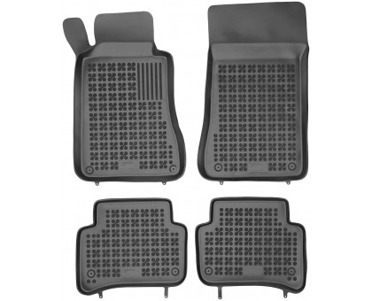 Rezaw-Plast Car Mats for 2001-2007 Mercedes C Class Floor Mats W203 Sedan Black