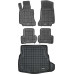 Rezaw-Plast Car Mats for 2014-2019 Mercedes C Class Floor Mats & Cargo Mat Sedan W205 Black