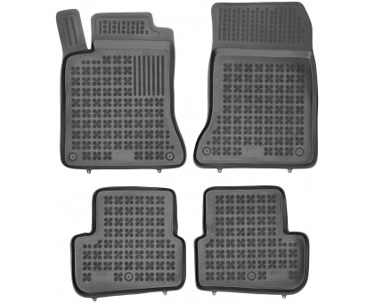 Rezaw-Plast Rubber Floor Mats for 2013-2019 Mercedes CLA Car Mats All Weather Black