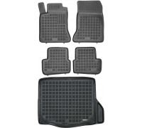 Rezaw-Plast Car Mats for 2013-2019 Mercedes CLA Floor Mats & Cargo Mat Custom Fit Black