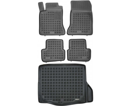 Rezaw-Plast Car Mats for 2013-2019 Mercedes CLA Floor Mats & Cargo Mat Custom Fit Black