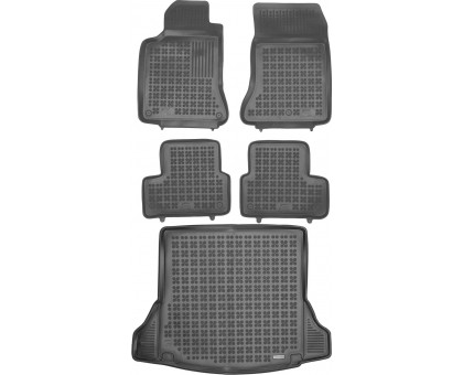 Rezaw-Plast Floor Mats for 2020-2023 Mercedes CLA Car Mats & Cargo Mat Waterproof Black