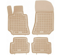 Rezaw-Plast Rubber Car Mats for 2011-2018 Mercedes CLS Floor Mats 400 550 63 AMG Waterproof Beige