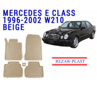 REZAW PLAST Car Liners for Mercedes E Class 1996-2002 W210 All Weather Beige