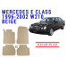 REZAW PLAST Car Liners for Mercedes E Class 1996-2002 W210 Ultimate Floor Protection