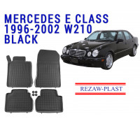 REZAW PLAST Custom Fit Car Mats for Mercedes E Class 1996-2002 Durable Black