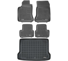 Rezaw-Plast Floor Mats for 2014-2020 Mercedes GLA Car Mats & Cargo Mat Black