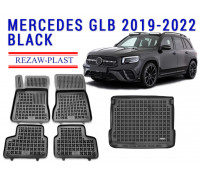 REZAW PLAST Premium Car Mats Set for Mercedes GLB 2019-2022 All Season Non Slip