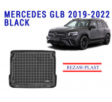 REZAW PLAST Custom Fit Trunk Liner for Mercedes GLB 2019-2024 Anti-Slip Black