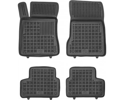 Rezaw-Plast Rubber Floor Mats for 2019-2024 Mercedes GLB Car Mats All Weather Black