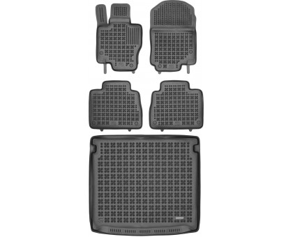 Rezaw-Plast Car Mats for 2020-2024 Mercedes GLE Floor Mats & Cargo Mat All Season Black