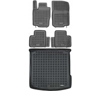 Rezaw-Plast Floor Mats for 2015-2019 Mercedes GLE Coupe Car Mats & Cargo Mat Black