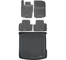 Rezaw-Plast Floor Mats for 2015-2019 Mercedes GLE Coupe Car Mats & Cargo Mat Black