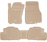 Rezaw-Plast Rubber Floor Mats for 1998-2005 Mercedes ML Car Mats Anti-Slip Beige