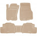 Rezaw-Plast Rubber Floor Mats for 1998-2005 Mercedes ML Car Mats Anti-Slip Beige