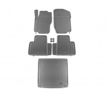 Rezaw-Plast Car Mats for 2006-2011 Mercedes ML Floor Mats & Cargo Mat All Weather Gray