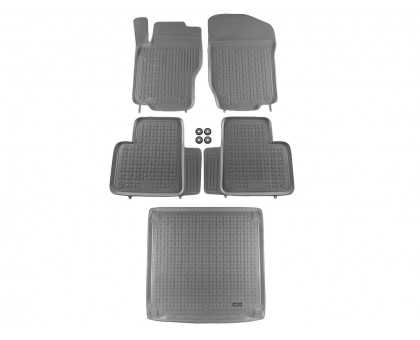 Rezaw-Plast Car Mats for 2006-2011 Mercedes ML Floor Mats & Cargo Mat All Weather Gray