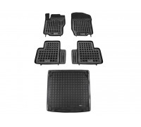 Rezaw-Plast Floor Mats Set for 2006-2011 Mercedes ML Car Mats & Cargo Mat Durable Black