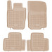 Rezaw-Plast Rubber Car Mats for 2012-2015 Mercedes ML Floor Mats All Season Beige