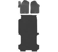 Rezaw-Plast Cargo Van Mats Set for 2015-2024 Mercedes Metris Floor Mats Long 135WB Black