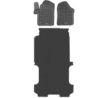 Rezaw-Plast Cargo Van Mats Set for 2015-2024 Mercedes Metris Floor Mats Long 135WB Black