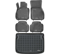 Rezaw-Plast Car Mats for 2016-2023 Mini Cooper Clubman II Floor Mats & Car Mat F54 Black