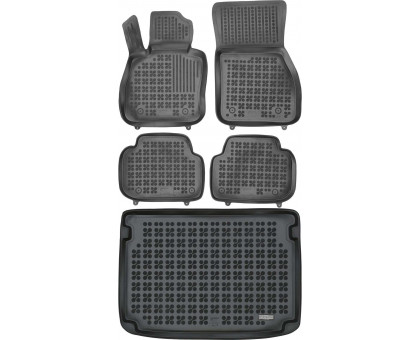 Rezaw-Plast Car Mats for 2016-2023 Mini Cooper Clubman II Floor Mats & Car Mat F54 Black